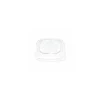 Couvercle plastique transparent pour saladier carré biseauté pulpe de canne 750 ml - par 50