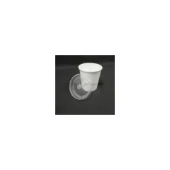 Couvercle plastique transparent pour pot à soupe carton 480 ml - par 50