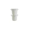 Couvercle plat blanc pour conteneur alimentaire 75 L