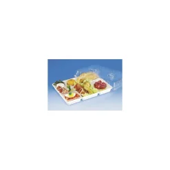 Couvercle polystyrène pour plateau repas 5 compartiments - par 200