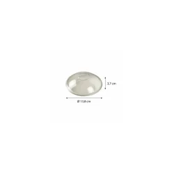 Couvercle RPET pour mini assiette bagasse ø 130 mm - par 100