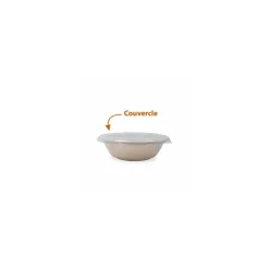 Couvercle RPET pour saladier pulpe rond 100 cl - par 150