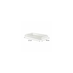 Couvercle transparent pour barquette à brochettes - par 240