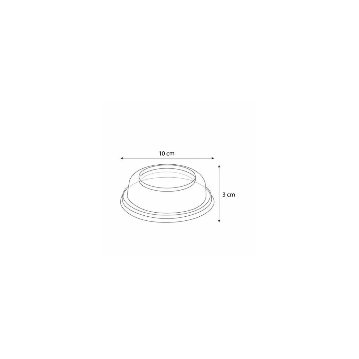 Couvercle transparent pour coupe à dessert 200 ml - par 50