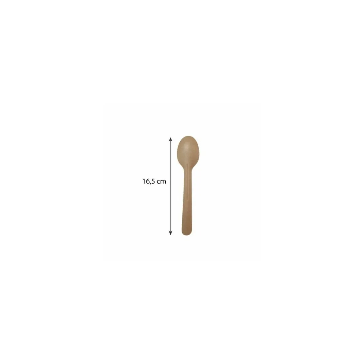Cuillère à soupe papier 16,5 cm - par 100