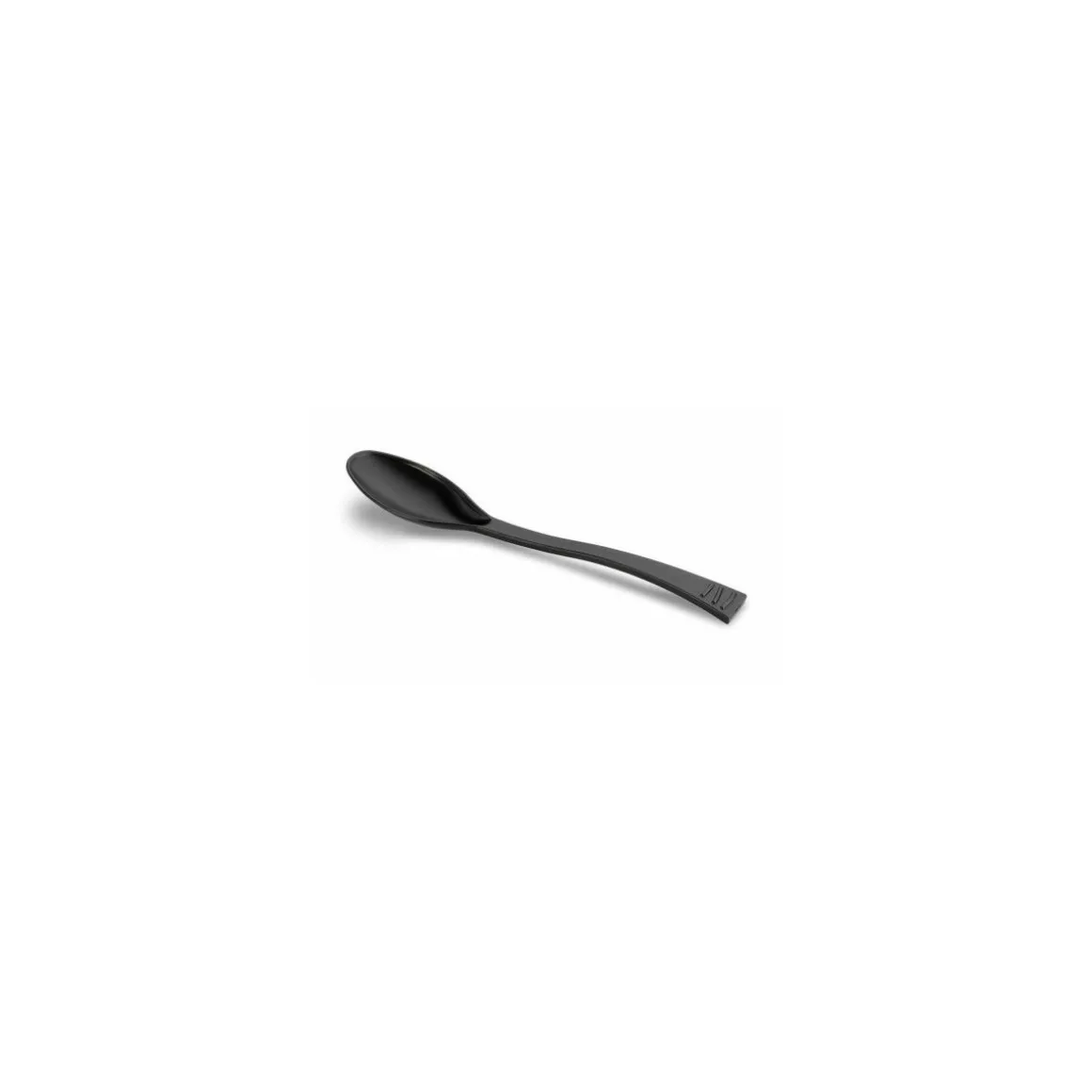 Cuillère à soupe réutilisable PS noir 20 cm - par 40