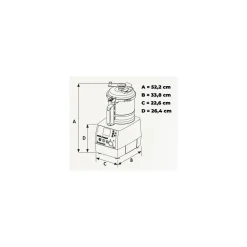 Cutter-blender chauffant Robot Cook 230V monophasé