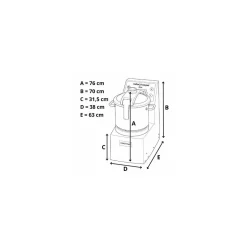 Cutter vertical de sol R20 400V triphasé
