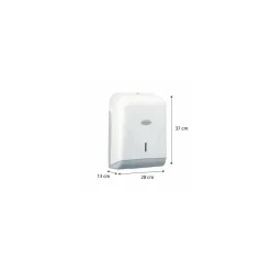 Distributeur essuie-mains abs blanc