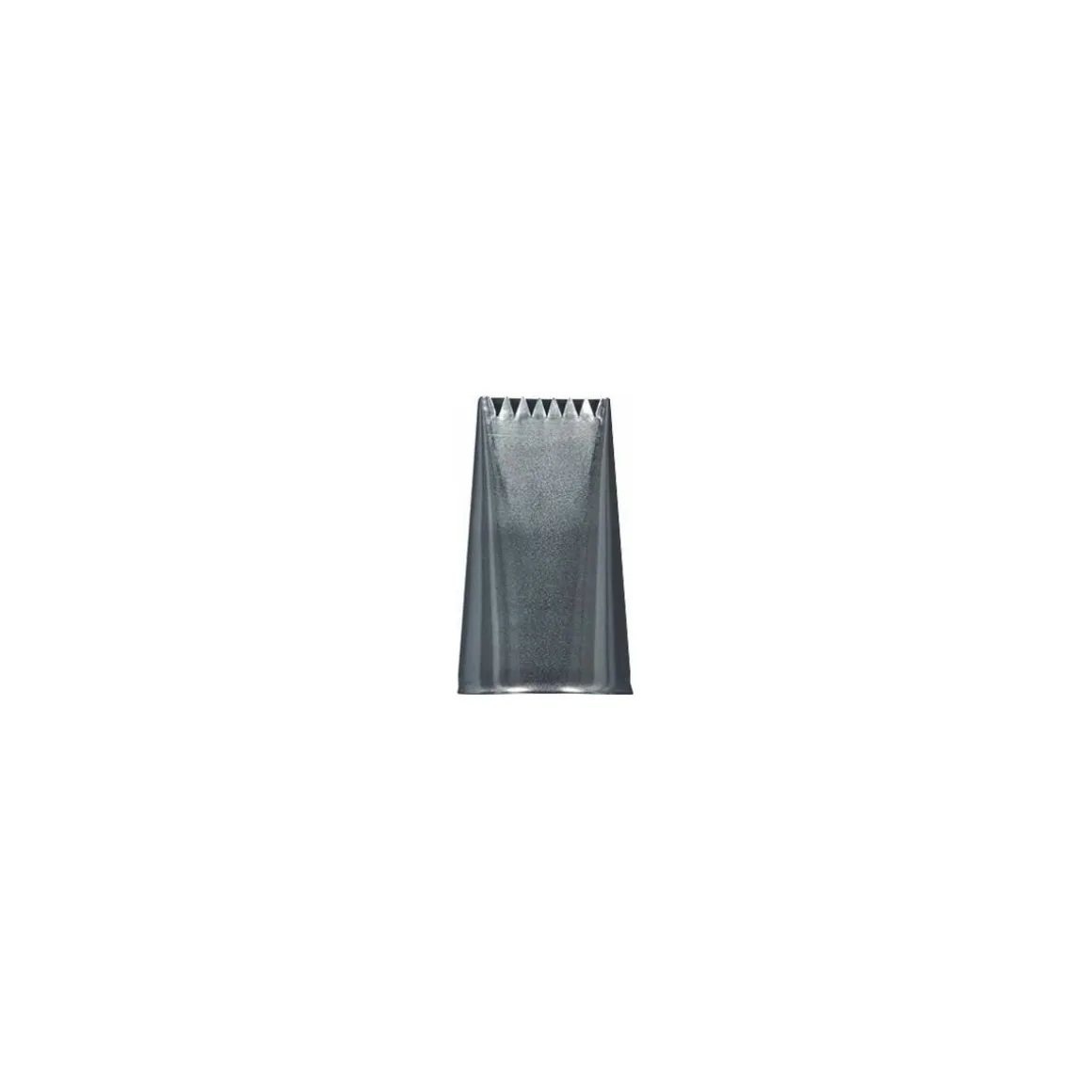 Douille à bûche plate 6 dents inox 1,6 x 0,2 cm