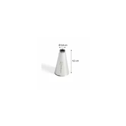 Douille à petit four 12 dents inox ø 0,8 cm