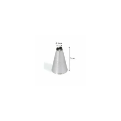 Douille à petit four 14 dents inox ø 1 cm