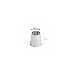 Douille russe à fleur 247 inox ø 2,6 cm