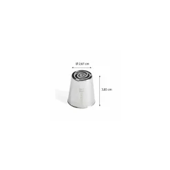 Douille russe à fleur 243 inox ø 2,6 cm