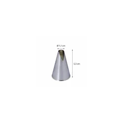 Douille Saint-Honoré inox ø 1,1 cm