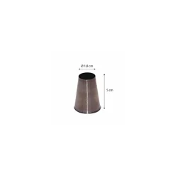 Douille unie inox ø 1,8 cm