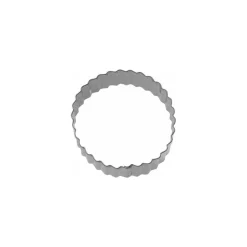 Emporte pièce inox rond cannelé 4 cm, 5 cm et 6 cm- par 3