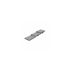 Escalier de présentation 3 niveaux HPL gris 24 x 84 x 10 cm