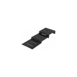 Escalier 3 marches étroit plexi noir 25 x 80 x 8 cm