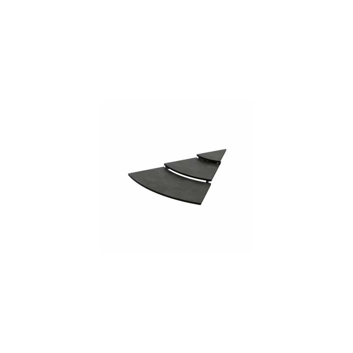 Escalier 3 niveaux HPL gris 50 x 84 x 10 cm