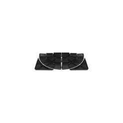 Escalier présentation PE noir 80 x 80 x 6,5 cm