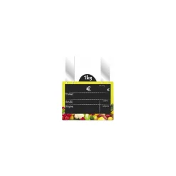 Etiquette PVC vitamine fruits et légumes vert anis 20 x 15 cm - par 10