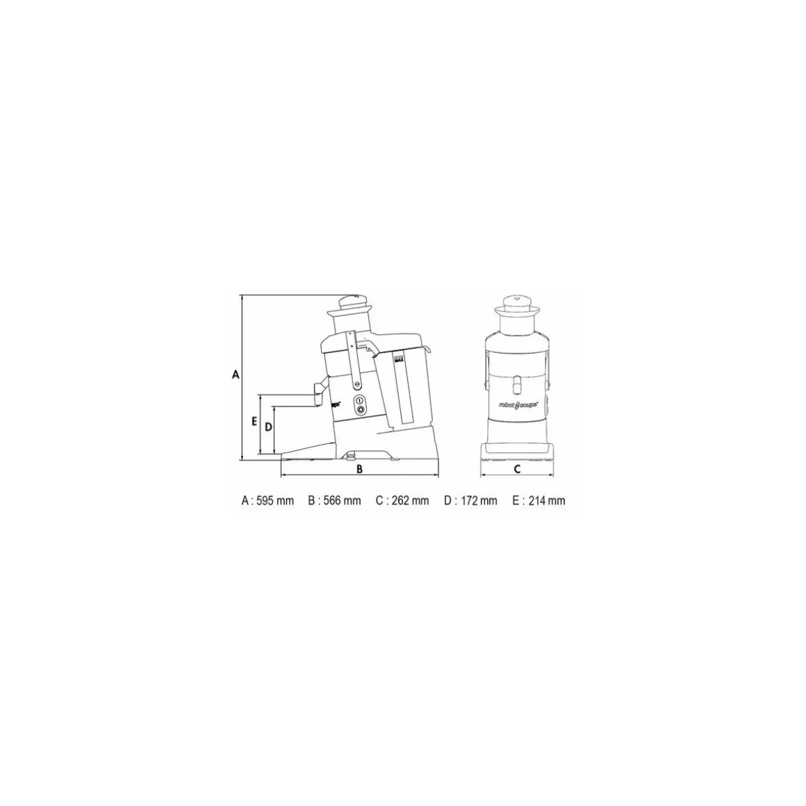 Extracteur de jus J 80 Buffet 230V monophasé