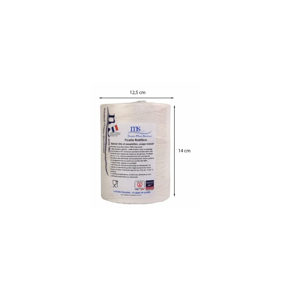 Ficelle de cuisson Rotifibre viscose 2TE blanc - par 1kg