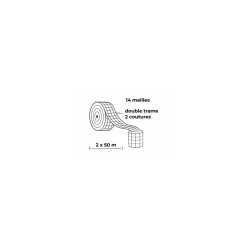 Filet élastique charcuterie coton double trame 14 mailles 100 m