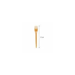 Fourchette réutilisable fibre de bois 17 cm - par 80