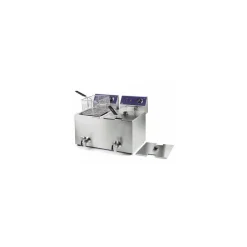 Friteuse électrique avec robinet 2 x 8 L