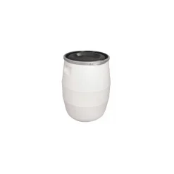 Fût 100 L blanc couvercle noir