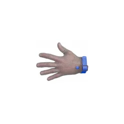 Gant cotte de mailles sangle réversible bleu L