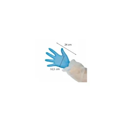 Gant nitrile bleu L - par 100