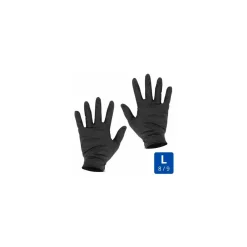 Gant nitrile noir L - par 200