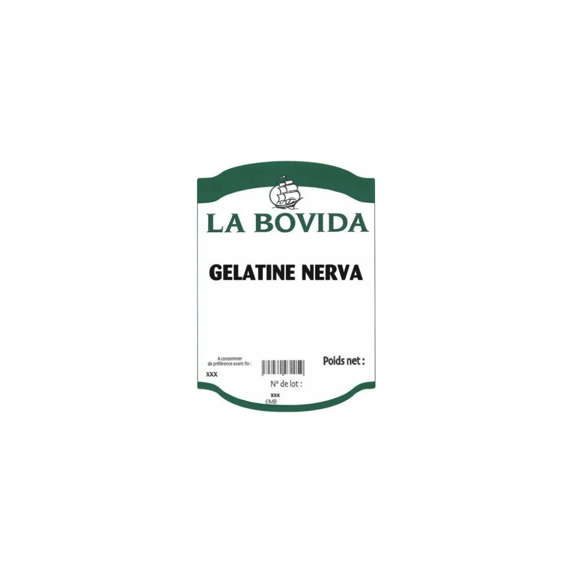 Gélatine porcine Nerva 200 Bloom - par 5 kg