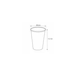 Gobelet boissons chaudes carton brun 300 ml - par 50
