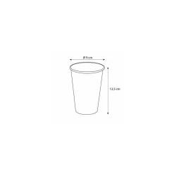 Gobelet à café en carton brun 450 ml - par 50