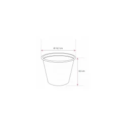 Gobelet écologique 425 ml en bagasse de canne à sucre - par 50
