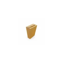 Grand coffret à frites refermable kraft brun 500 ml - par 450