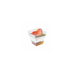 Grande verrine pyramide plastique transparente 200 ml - par 50