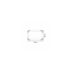 Grand plateau traiteur en carton double face argent / or 42 x 28 cm - par 25