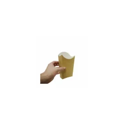 Grand étui à frites kraft brun 500 ml - par 400