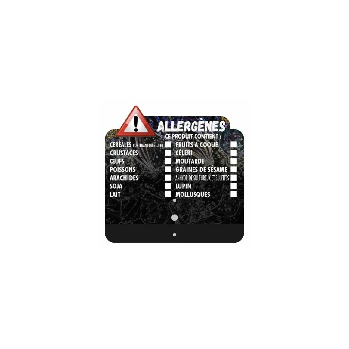 Grippeur allergènes 6,9 x 6,8 cm - par 10