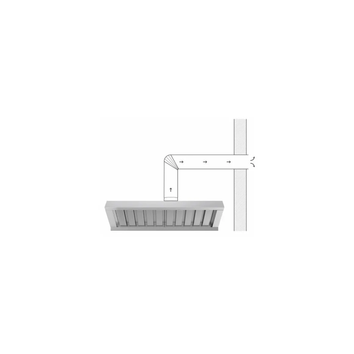 Hotte pour four Cheftop GN 2/1