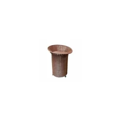 Ilot roulant chocolat ø 69 x 94 cm