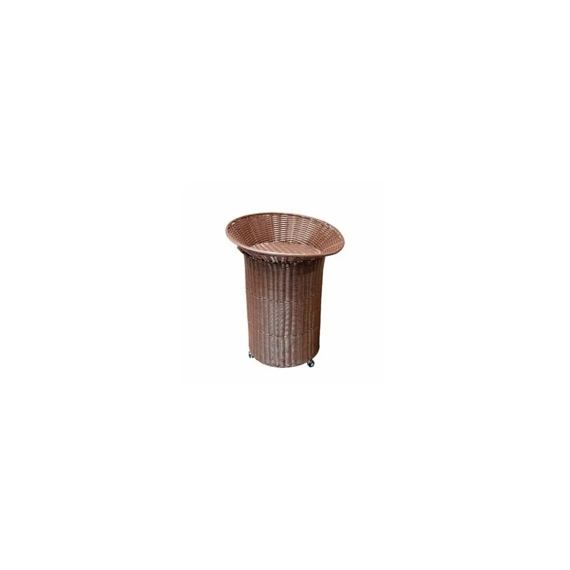 Ilot roulant chocolat ø 69 x 94 cm