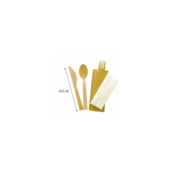 Kit couverts bambou 4 en 1 - par 100
