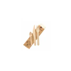Kit couverts bouleau 4 en 1 - par 250
