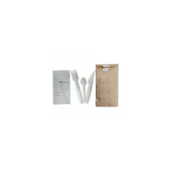 Kit de couvert en papier 4 en 1 - par 250